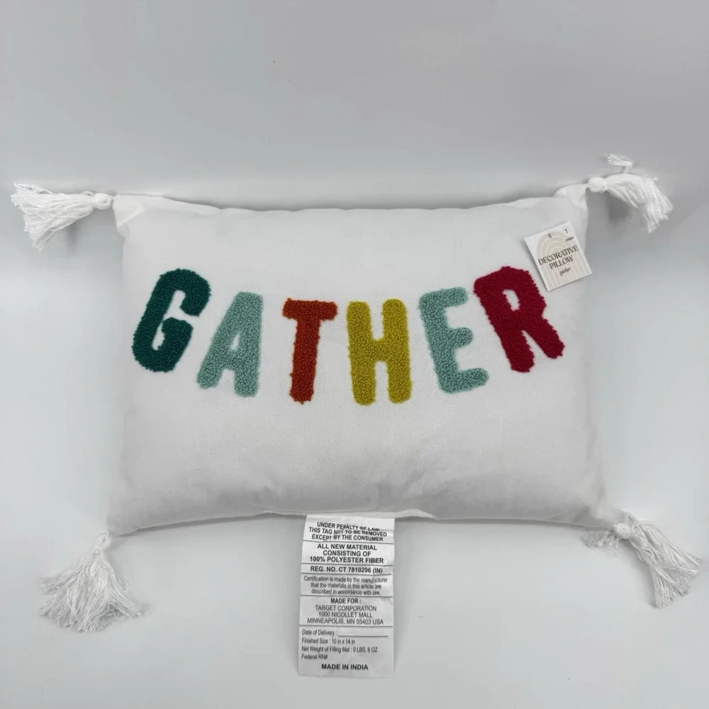 NWT 2024 Target Bullseye THANKSGIVING‎ Bundle Decorative Plush Pillows HandTowel